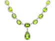 Vintage Peridot Necklace with Diamonds