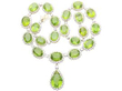 peridot and diamond necklace