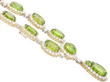 vintage peridot and diamond necklace