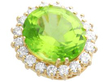 peridot diamond earring