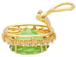 peridot diamond earring open