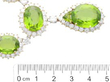 peridot diamond earrings size