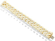 Large 10 carat Diamond and Gold Bracelet size