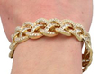 Large 10 carat Diamond and Gold Bracelet on wrist