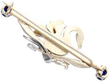 Victorian Gemstone Swan Brooch in Gold reverse
