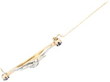 Victorian Gemstone Swan Brooch in Gold open