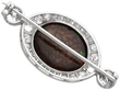 Boulder Opal Brooch with Diamonds reverse
