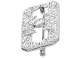 White Gold Diamond Brooch for Women side