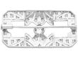White Gold Diamond Brooch for Women reverse