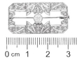 White Gold Diamond Brooch for Women size