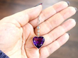 Antique Amethyst Heart Necklace