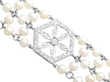 Antique Pearl Choker Necklace with Diamonds setting