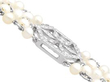 Pearl Choker Necklace with Diamonds setting