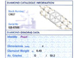 Antique Pearl Choker Necklace with Diamonds grading card
