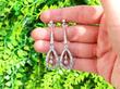 Art Deco Diamond Drop Earrings outside