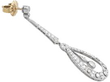 Art Deco Diamond Drop Earring setting