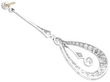 Art Deco Diamond Drop Earring reverse