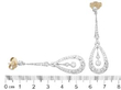 Art Deco Diamond Drop Earrings size