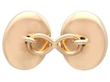 Antique Agate and Gemstone Cufflinks in Gold reverse
