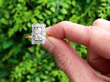 Antique Rectangular Multi Diamond Dress Ring outside