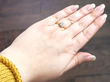 wearing diamond solitaire ring