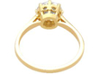 1.5 Carat Solitaire Diamond Ring in Yellow Gold back