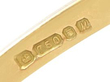 1.5 Carat Solitaire Diamond Ring in Yellow Gold hallmarks
