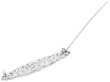 Platinum Antique Diamond Brooch open
