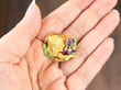 antique Art Nouveau Gold and Enamel Brooch