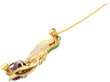 Art Nouveau Gold and Enamel Brooch open
