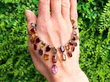 Multi Gemstone Fringe Necklace outside