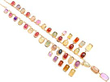 Multi Gemstone Fringe Necklace reverse