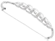 Platinum Diamond Bracelet for Women open