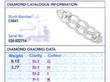 Platinum Diamond Bracelet for Women grading card