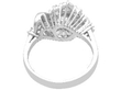 Art Deco Diamond Cocktail Ring in White Gold back