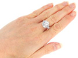 Art Deco Diamond Cocktail Ring in White Gold wearing