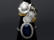 Oval Sapphire and Diamond Ring