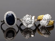 Oval Sapphire and Diamond Ring