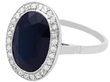 Oval Sapphire and Diamond Ring