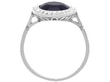 Oval Sapphire and Diamond Ring