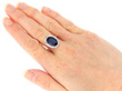 Oval Sapphire and Diamond Ring