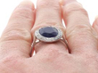 Oval Sapphire and Diamond Ring