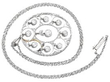 Antique Circular Diamond Pendant in platinum