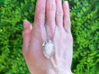 Vintage Organic Diamond Pendant outside