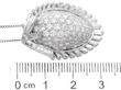 Vintage Organic Diamond Pendant size