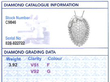 Vintage Organic Diamond Pendant grading card