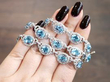 Diamond and Aquamarine Necklace