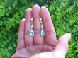 Art Deco Aquamarine Drop Earrings outside