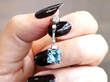 Art Deco Aquamarine Drop Earring