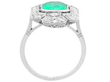 1920s Colombian Emerald Dress Ring setting